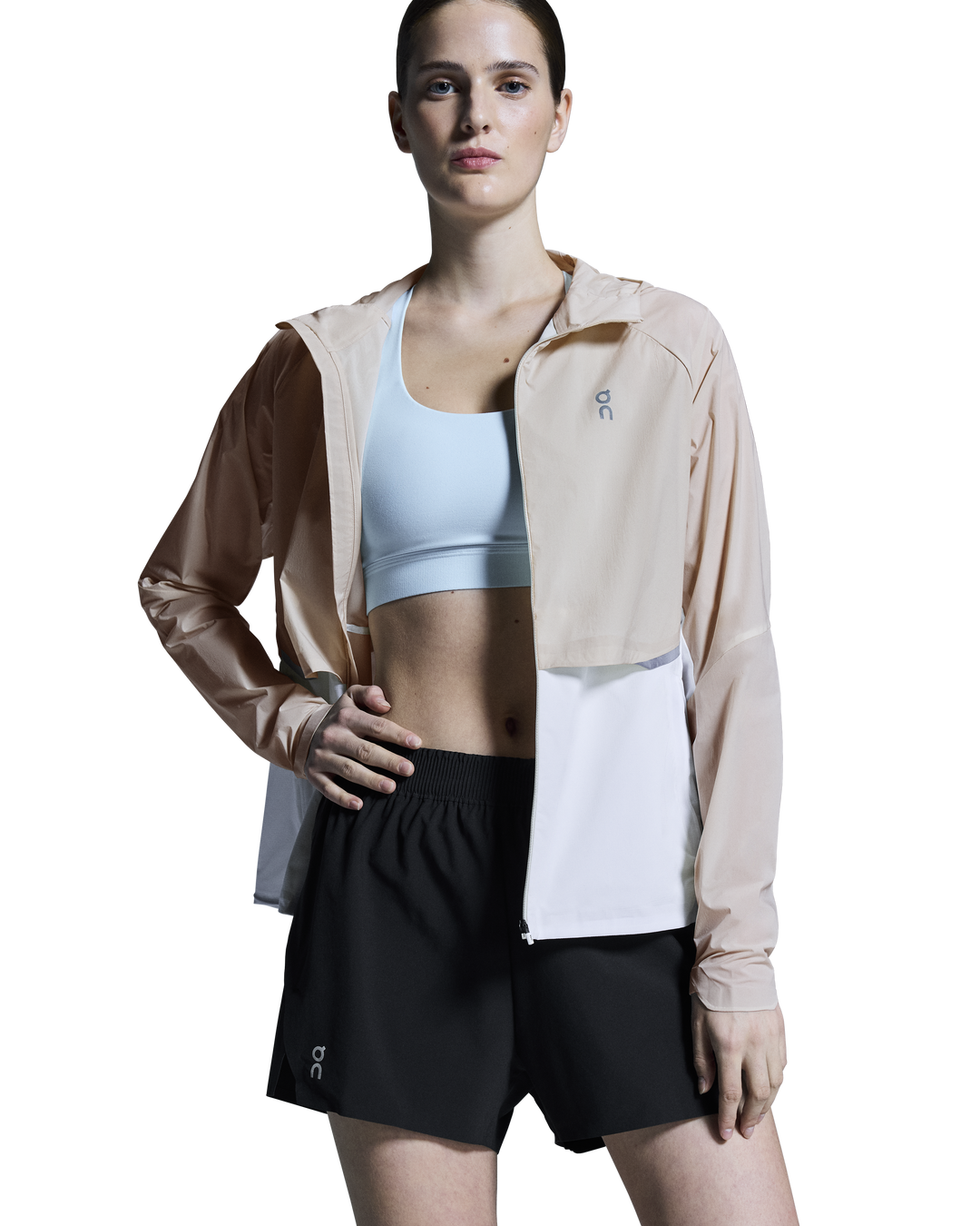 ON Womens Core Jacket - Sand/White - SS25 – Run North West ON Womens Core Jacket - Sand/White - SS25 – Run North West