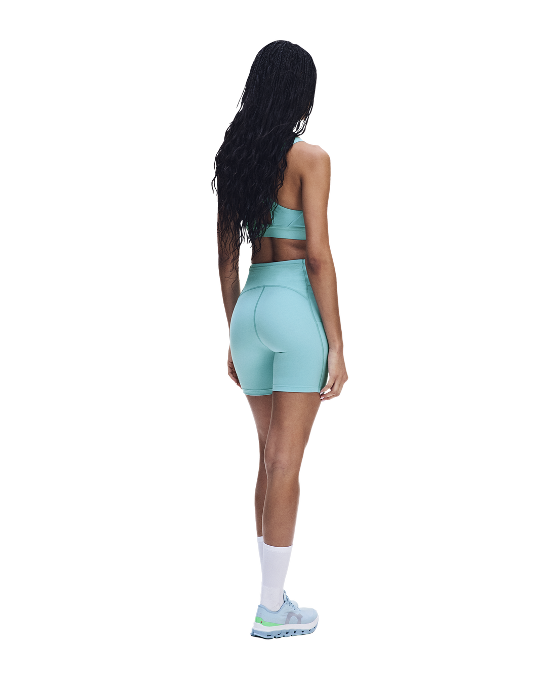 ON Womens Performance Short Tights - Aquamarine - AW26