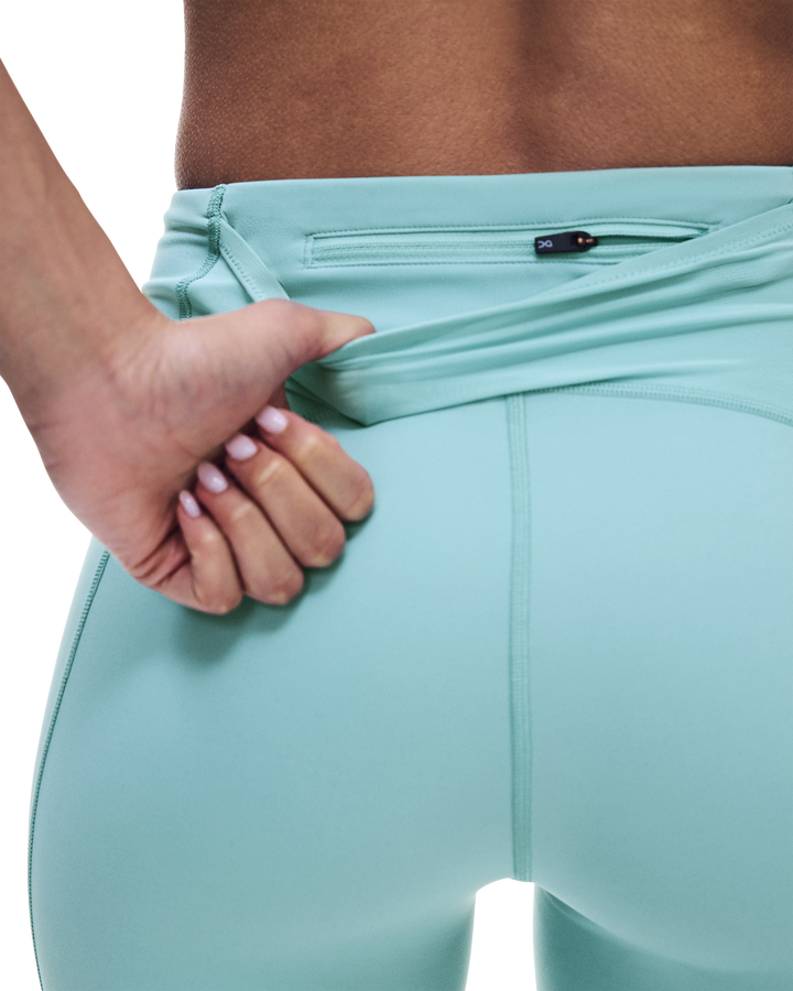 ON Womens Performance Short Tights - Aquamarine - AW26