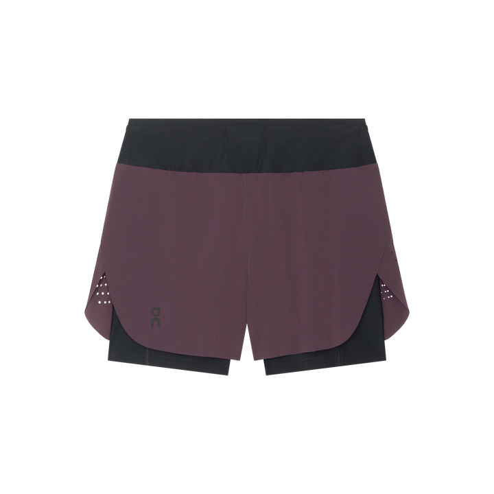 ON Womens Zero 2-in-1 Shorts - Urchin/Black - AW26