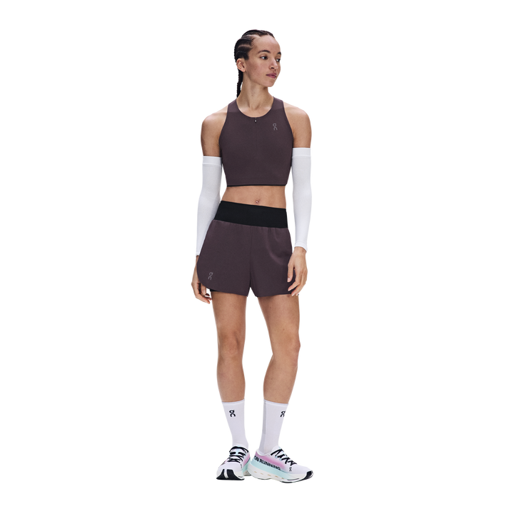ON Womens Zero 2-in-1 Shorts - Urchin/Black - AW26