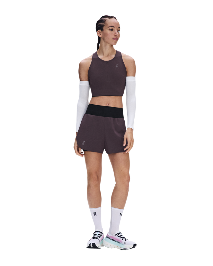 ON Womens Zero 2-in-1 Shorts - Urchin/Black - AW26