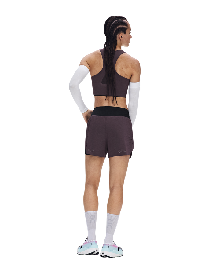 ON Womens Zero 2-in-1 Shorts - Urchin/Black - AW26