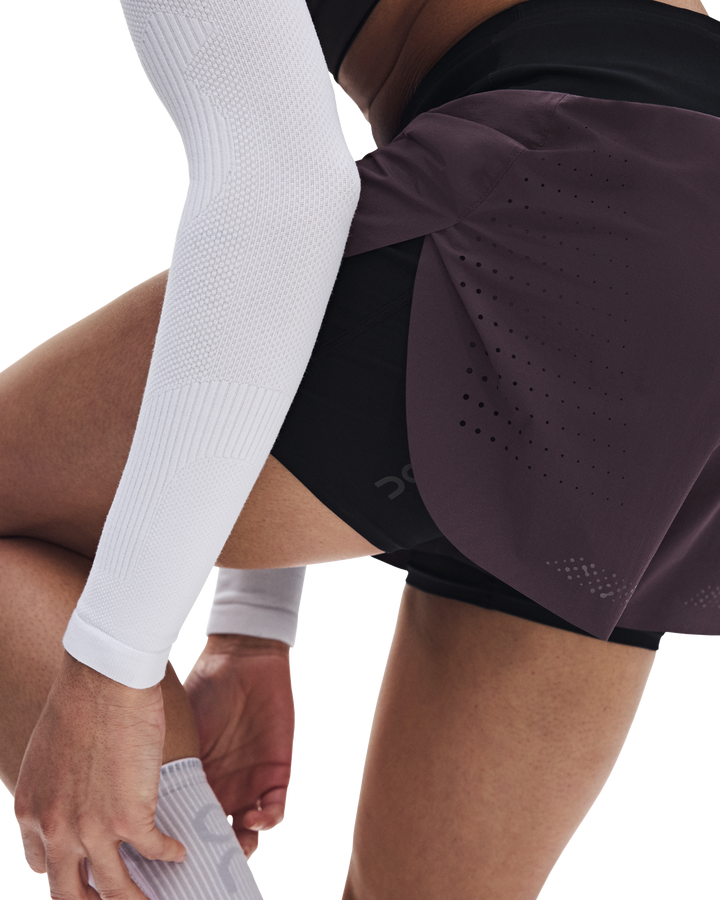 ON Womens Zero 2-in-1 Shorts - Urchin/Black - AW26
