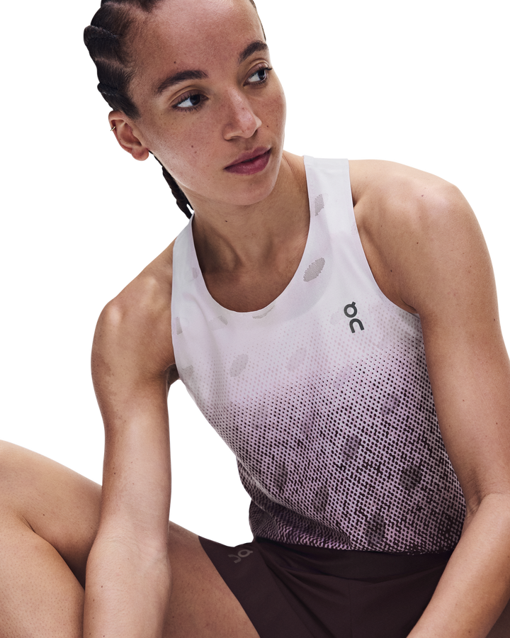 ON Women's Zero Tank Breathe - Foxglove/White - AW26