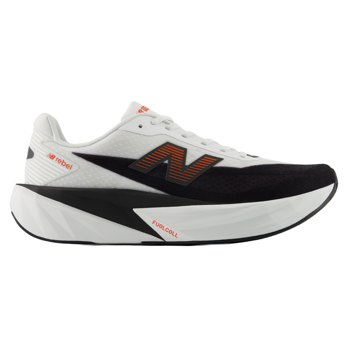 New Balance Mens FuelCell Rebel V5 - White/Neo Flame - Neutral - AW26