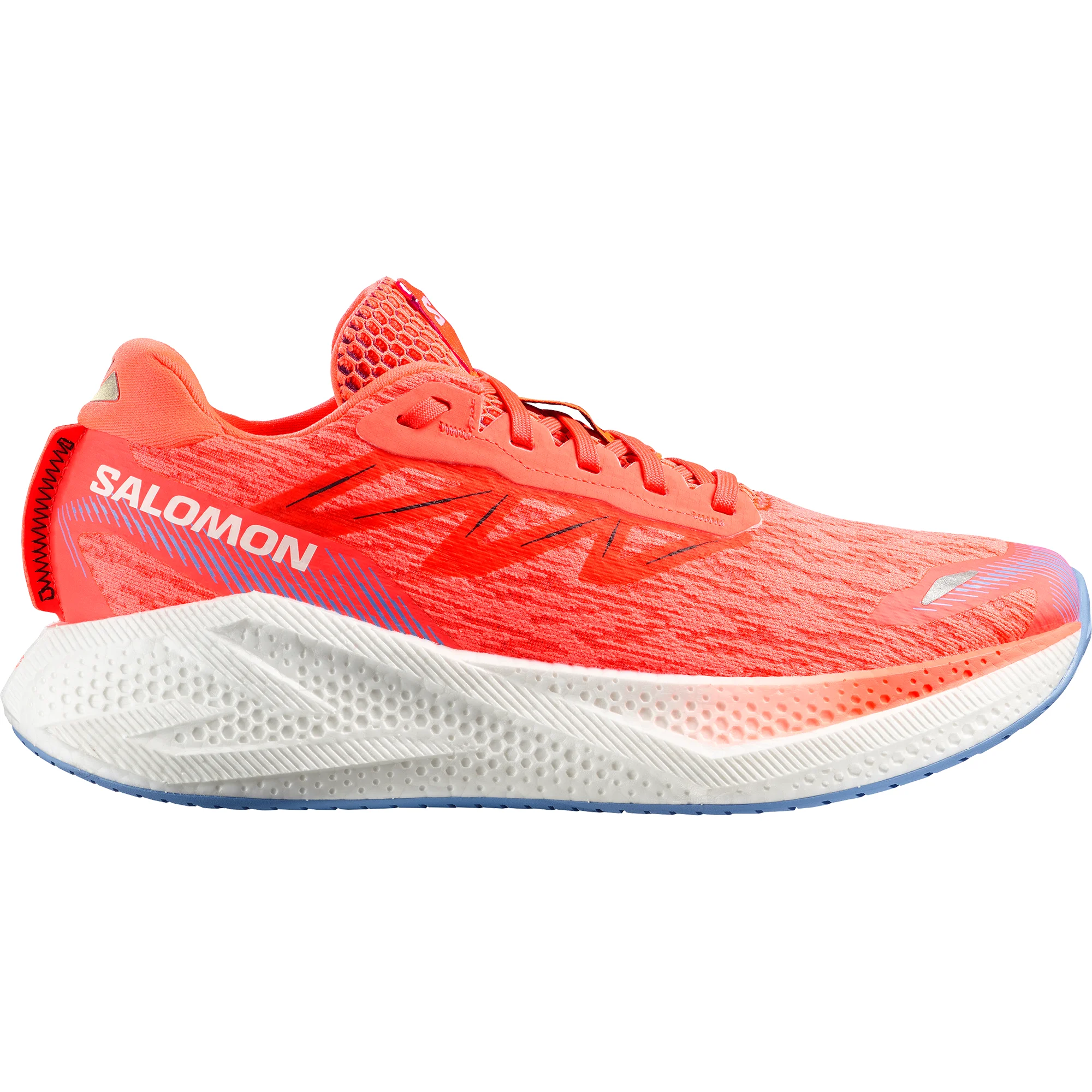 Salomon Herren Aero Glide 4 – Neon Flame/Weiß/Persian Jewel – Neutral – SS26
