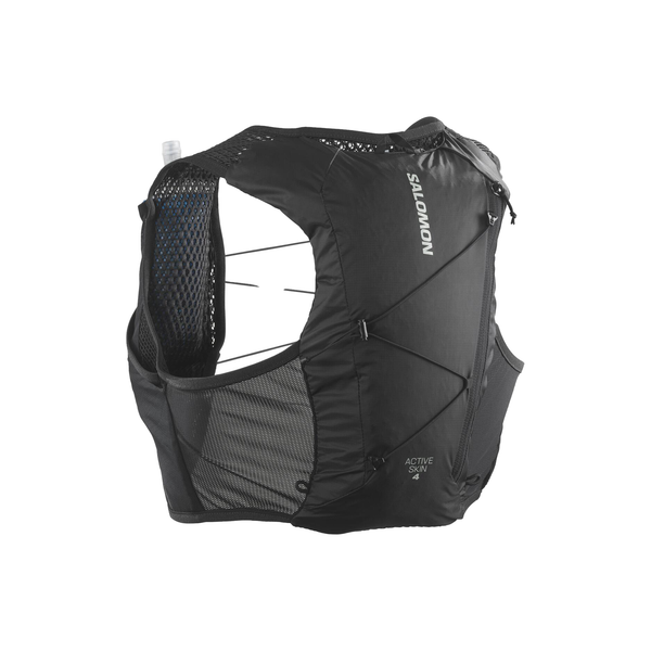 Salomon Active Skin 4 Unisex Vest with Flasks - Black/Metal | Run