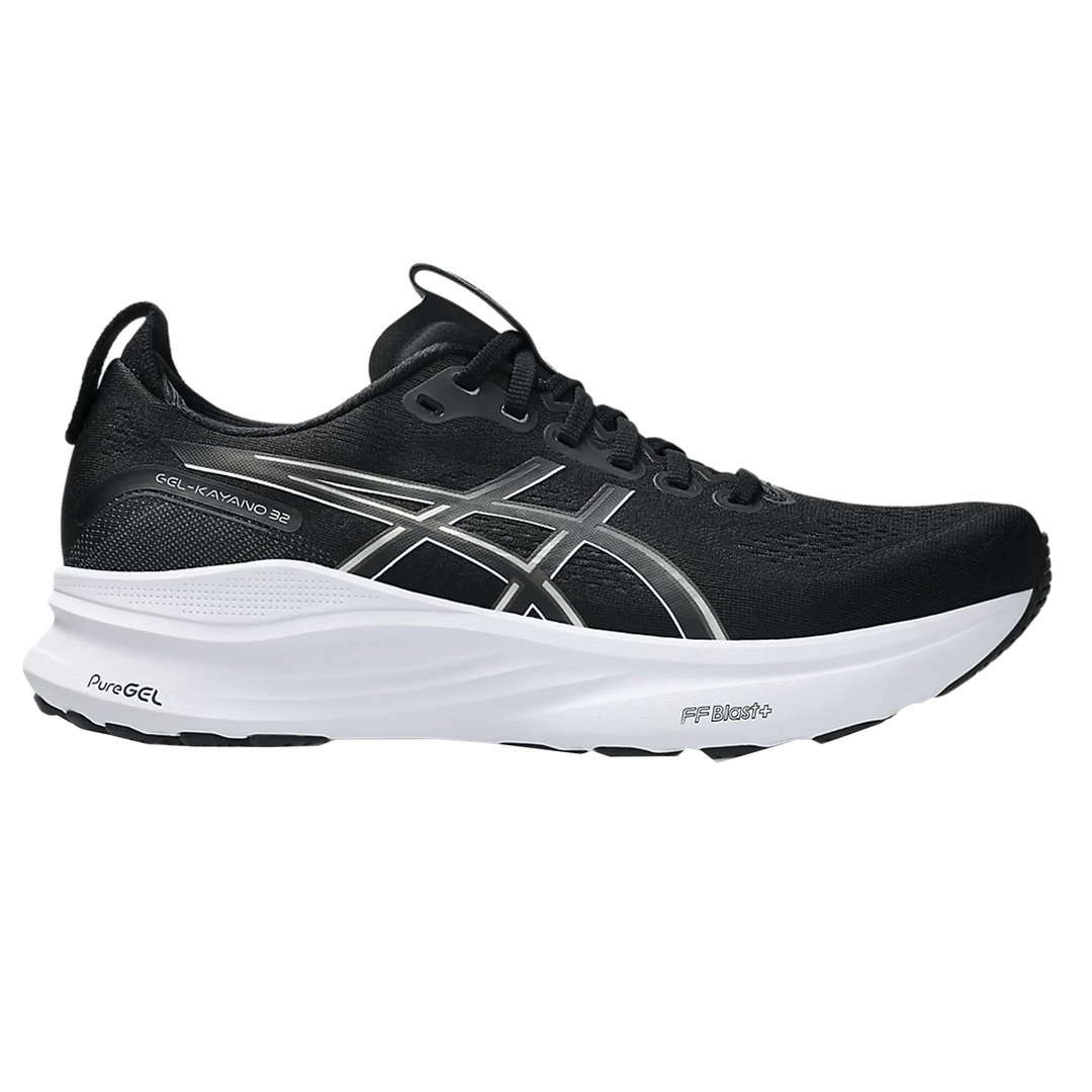 Asics Mens Gel Kayano 32  - Black/White - Stability - AW25