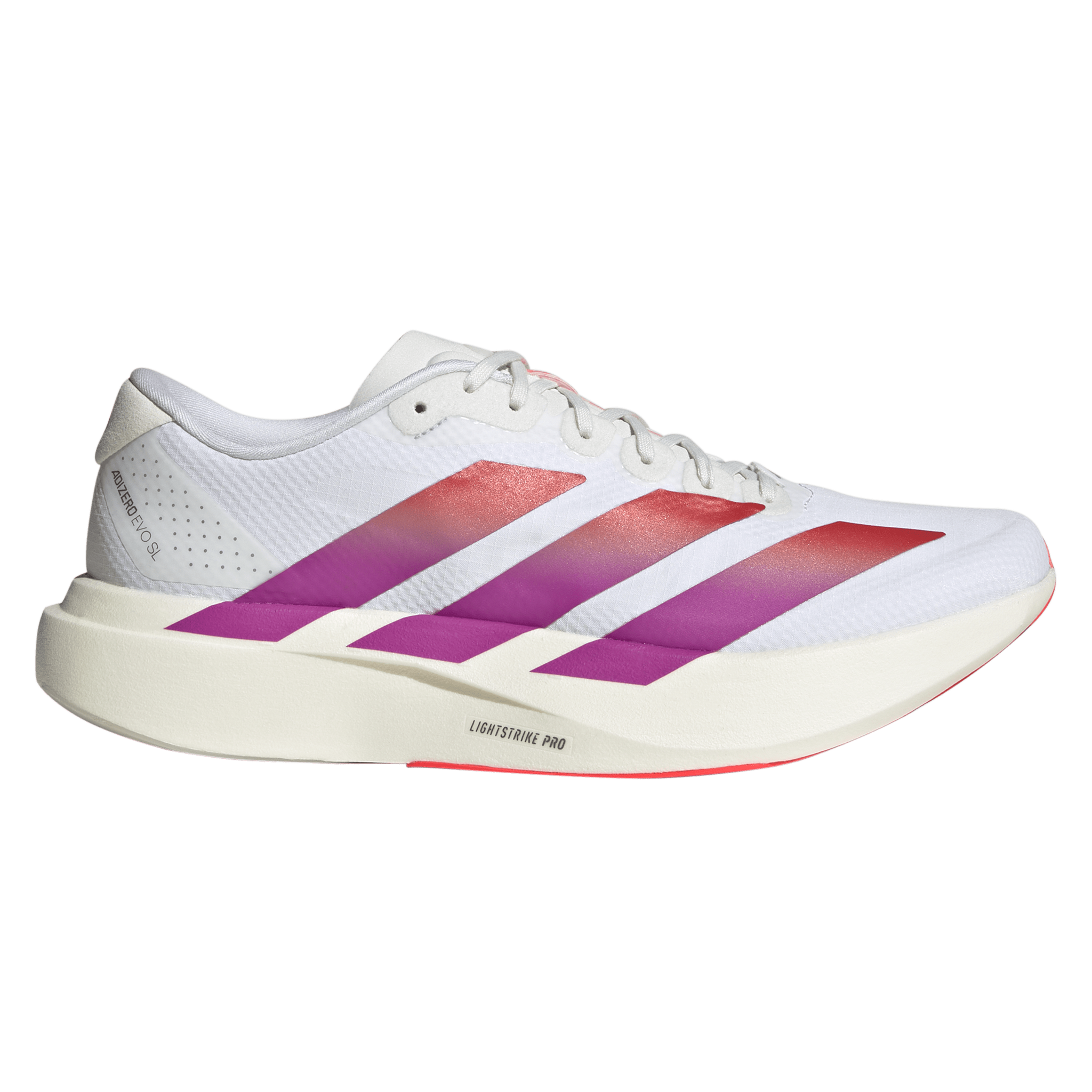 Adidas Mens Adizero Evo SL Woven - Footwear White/Lucid Red/Crystal White - Neutral - AW26