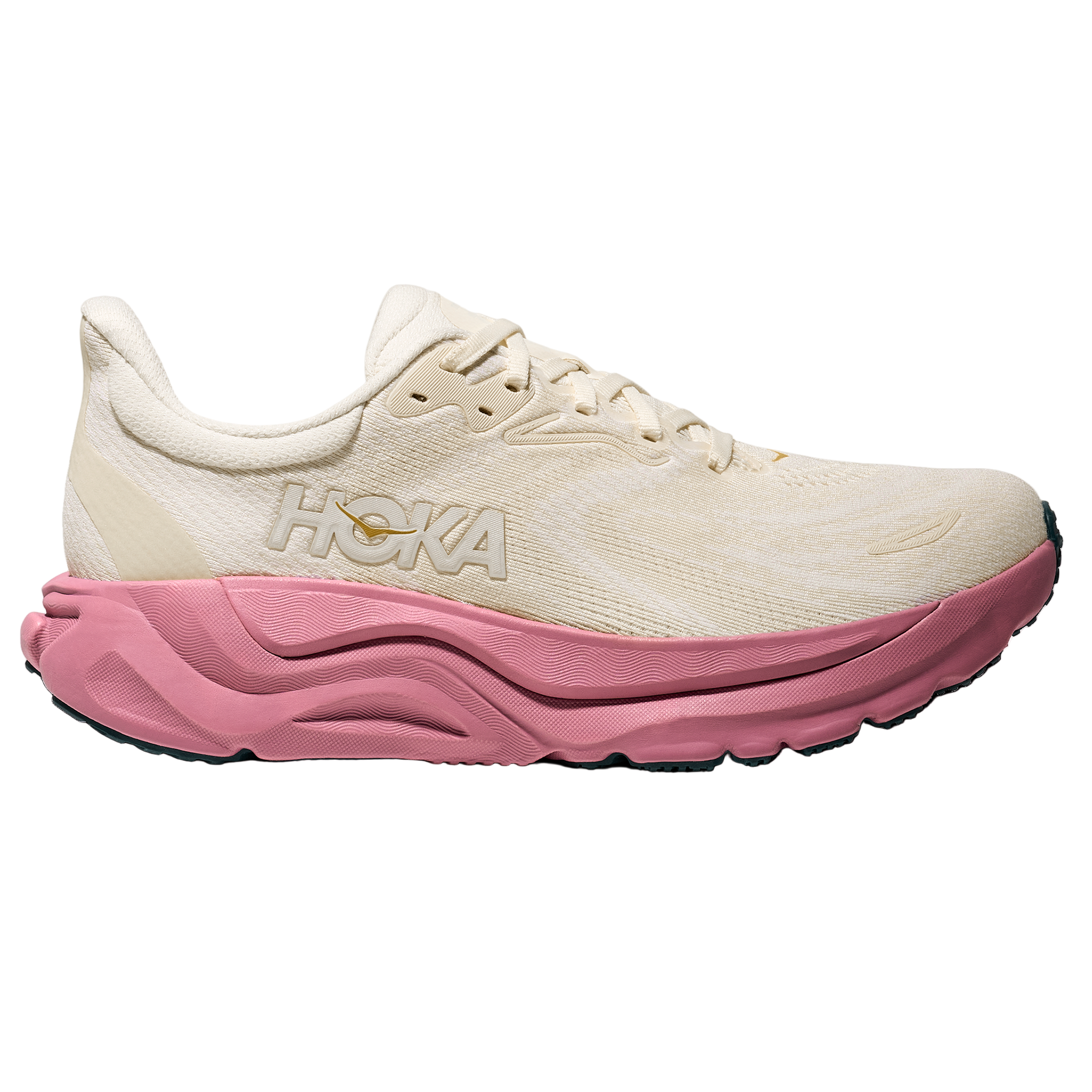 Hoka Damen Arahi 8 Wide – D Breite – Alabaster/Lingonberry – Stabilität – SS26