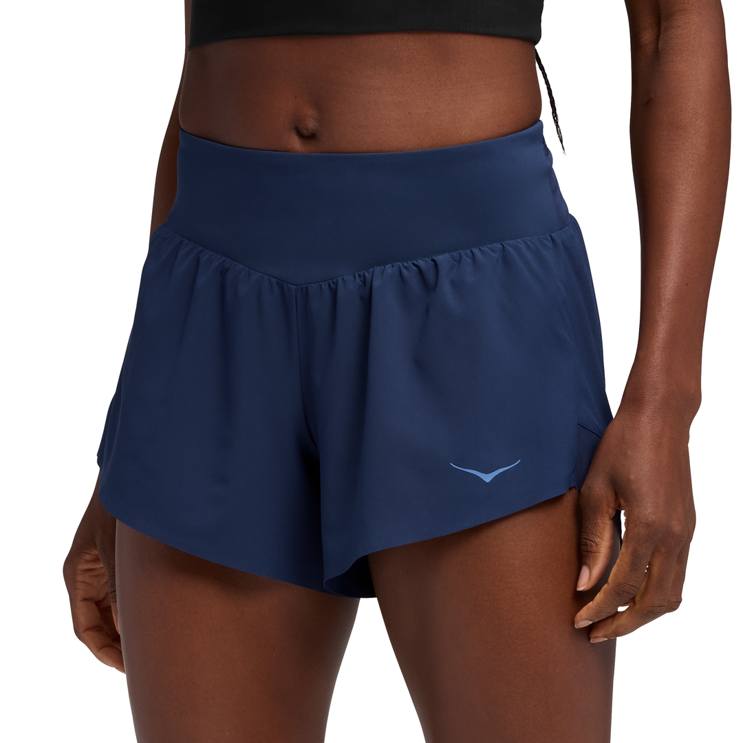 Short Hoka Femme Glide 4" - Bleu nuit