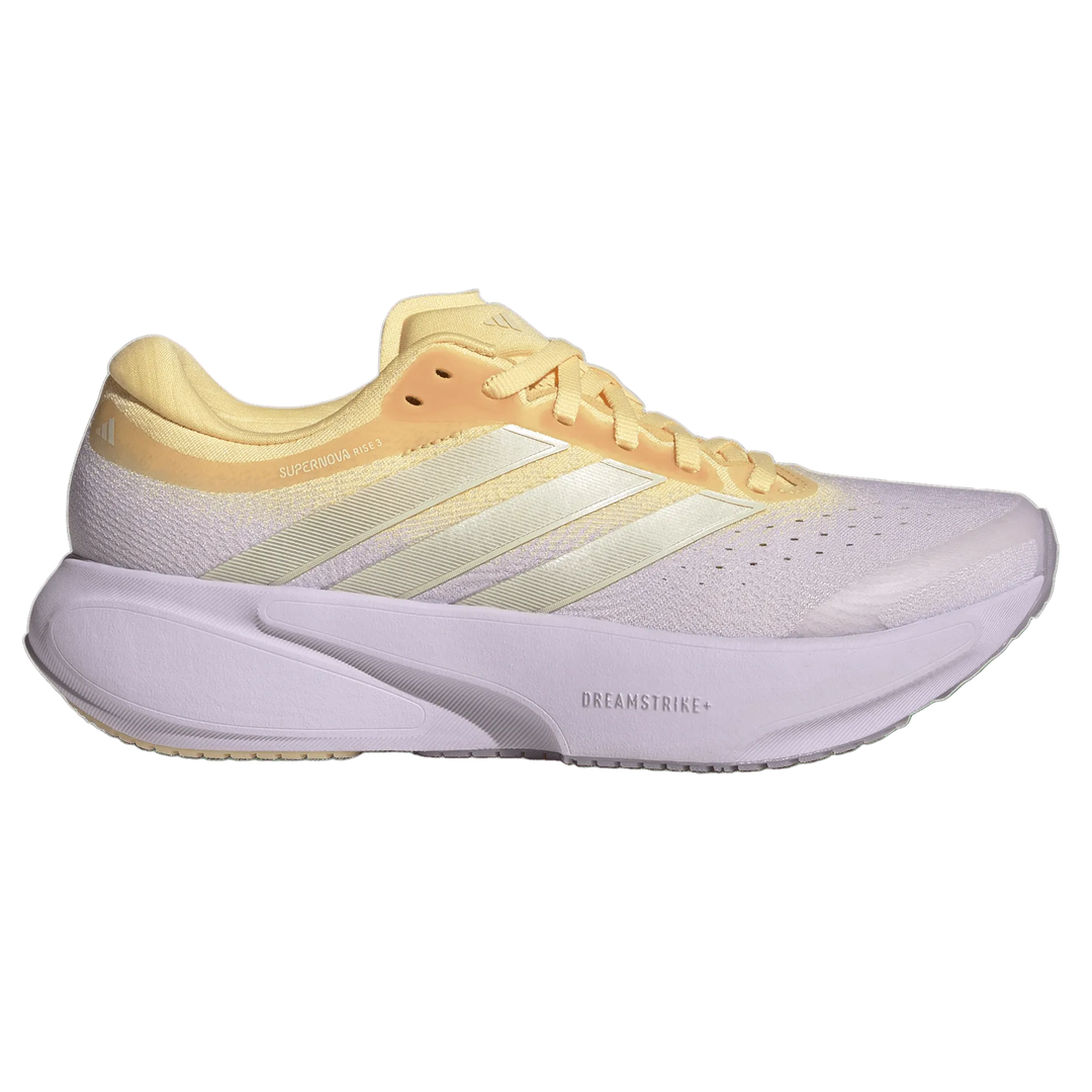 Adidas Womens Supernova Rise 3 - Ice Lavender/Ice Gold Metallic/Ice Tangerine - Neutral - SS26