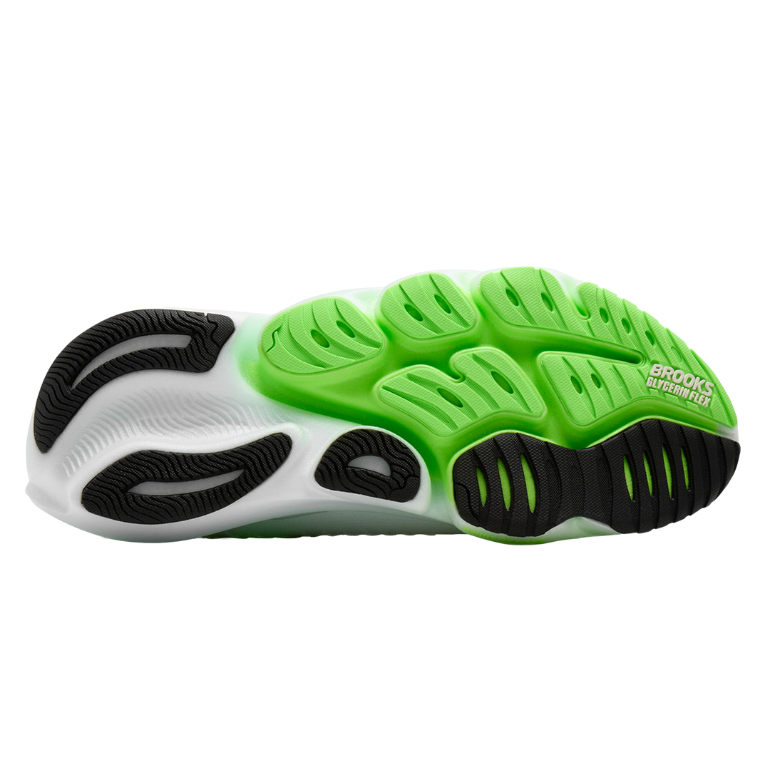 Brooks Herren Glycerin Flex – Weiß/Grüner Gecko/Phantom – SS26