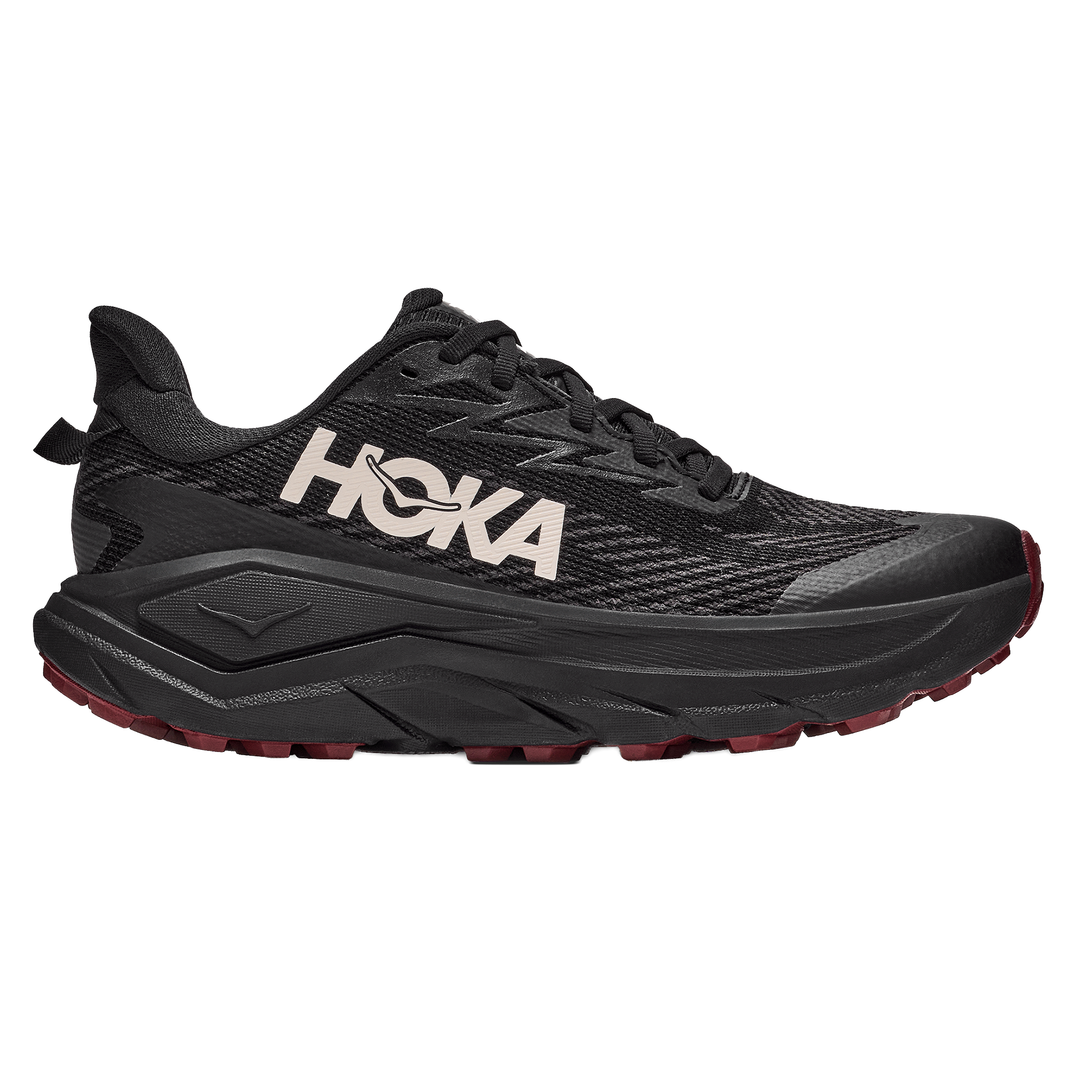 Hoka Womens Challenger 8 GTX - Black/Varsity Burgundy - Trail - AW26