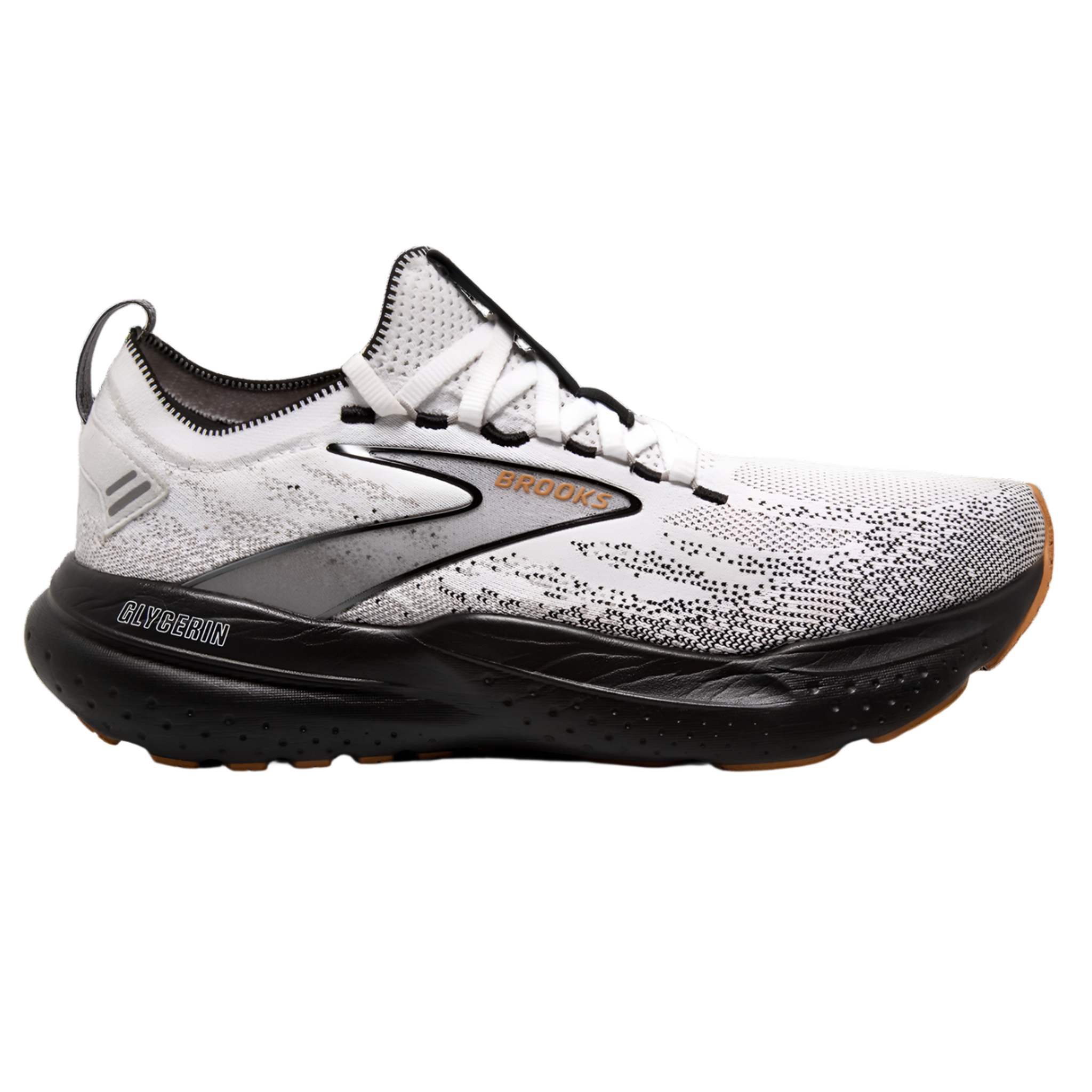 Brooks Mens Glycerin StealthFit 21 - White/Grey/Black - Neutral