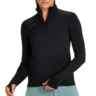 Hoka Womens 1/2 Zip - Black