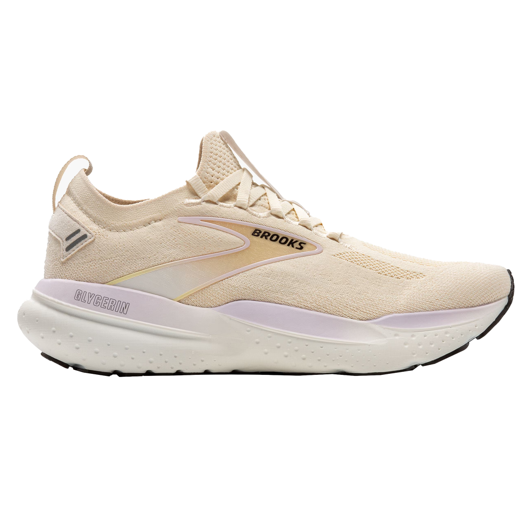 Brooks Womens Glycerin StealthFit  21 - Coconut/Lavender/Cream - Neutral