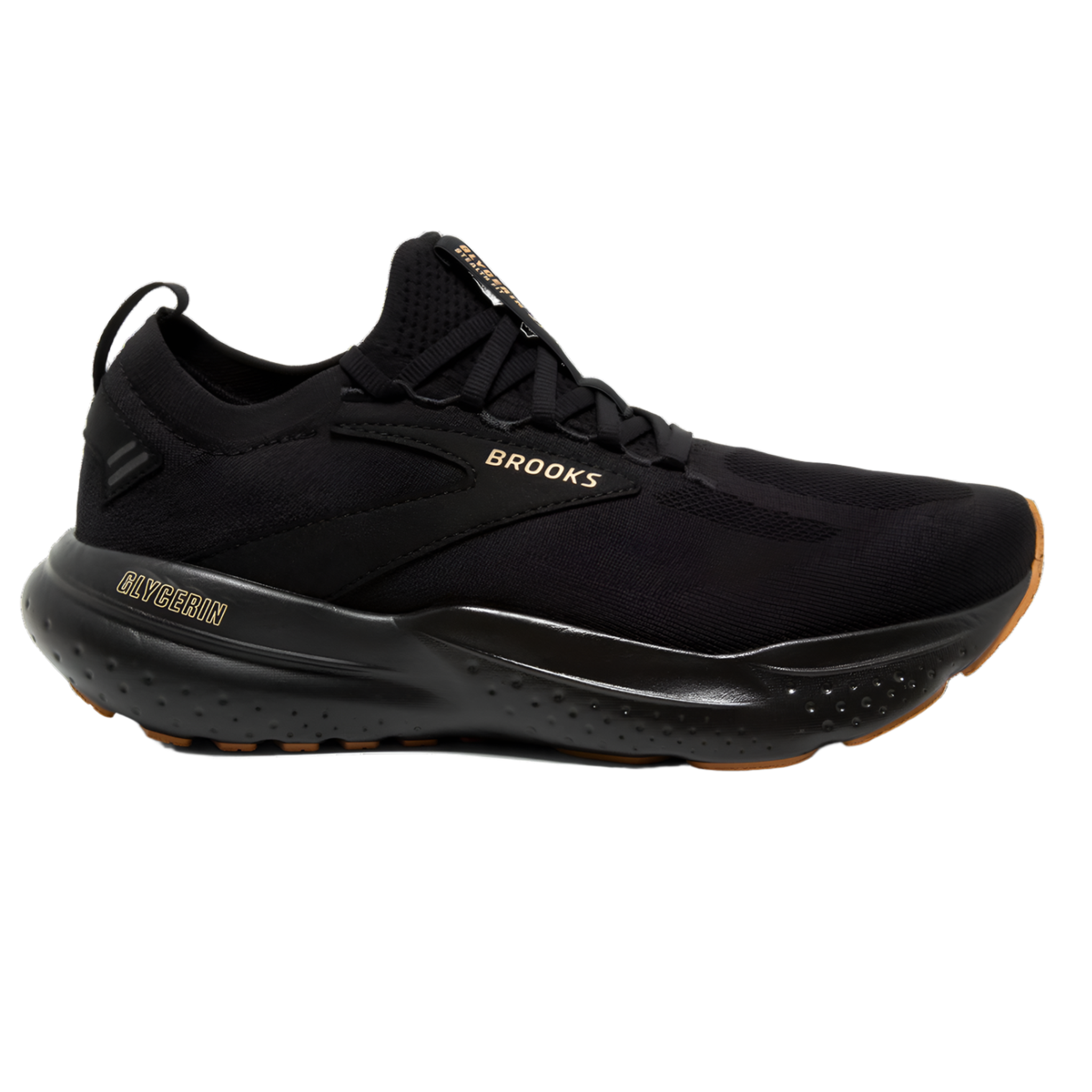 Brooks Mens Glycerin StealthFit 21 - Black/Cream/Biscuit - Neutral