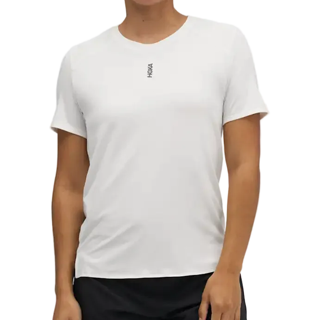 Hoka Womens Everyrun Short Sleeve - White - AW26