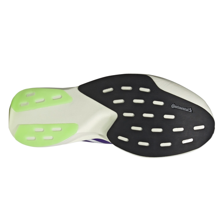 Adidas Mens Adizero Evo SL - White/Collegiate Purple/Lime Burst - Neutral - AW25