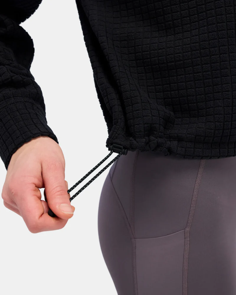 Bandit Womens Macrosoft Grid Quarter Zip - Bandit Black - SS26