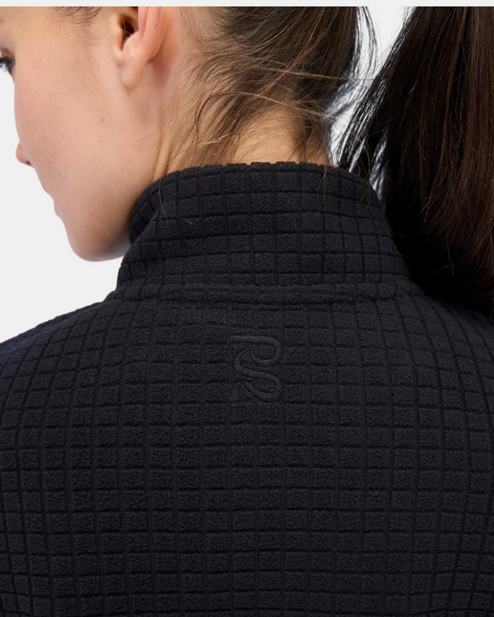 Bandit Womens Macrosoft Grid Quarter Zip - Bandit Black - SS26
