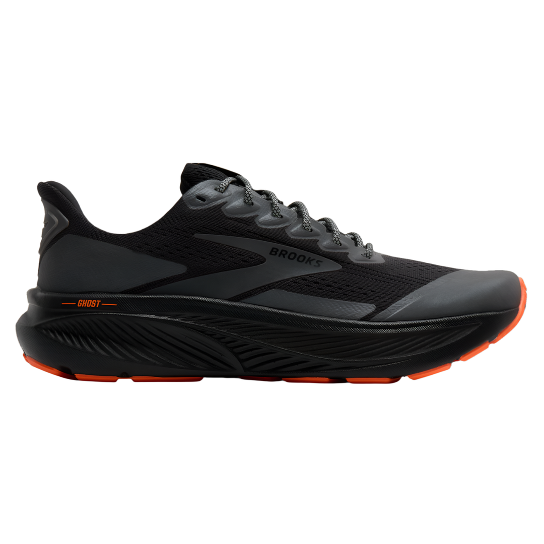 Brooks Womens Ghost 17 - Black/Orange - Neutral - AW25