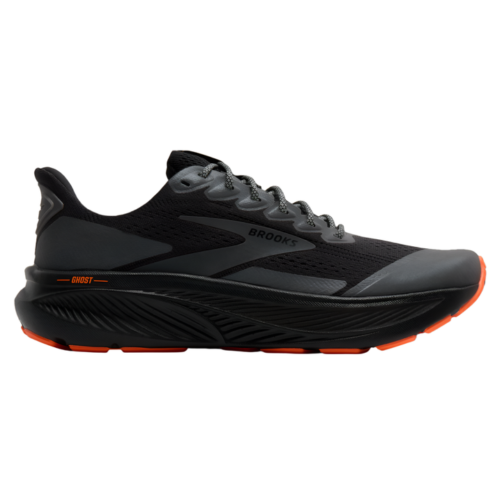 Brooks Womens Ghost 17 - Black/Orange - Neutral - AW25