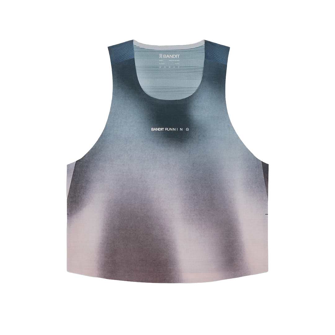 Bandit Womens Tank Singlet - Aegean Blue Wave Print - SS26