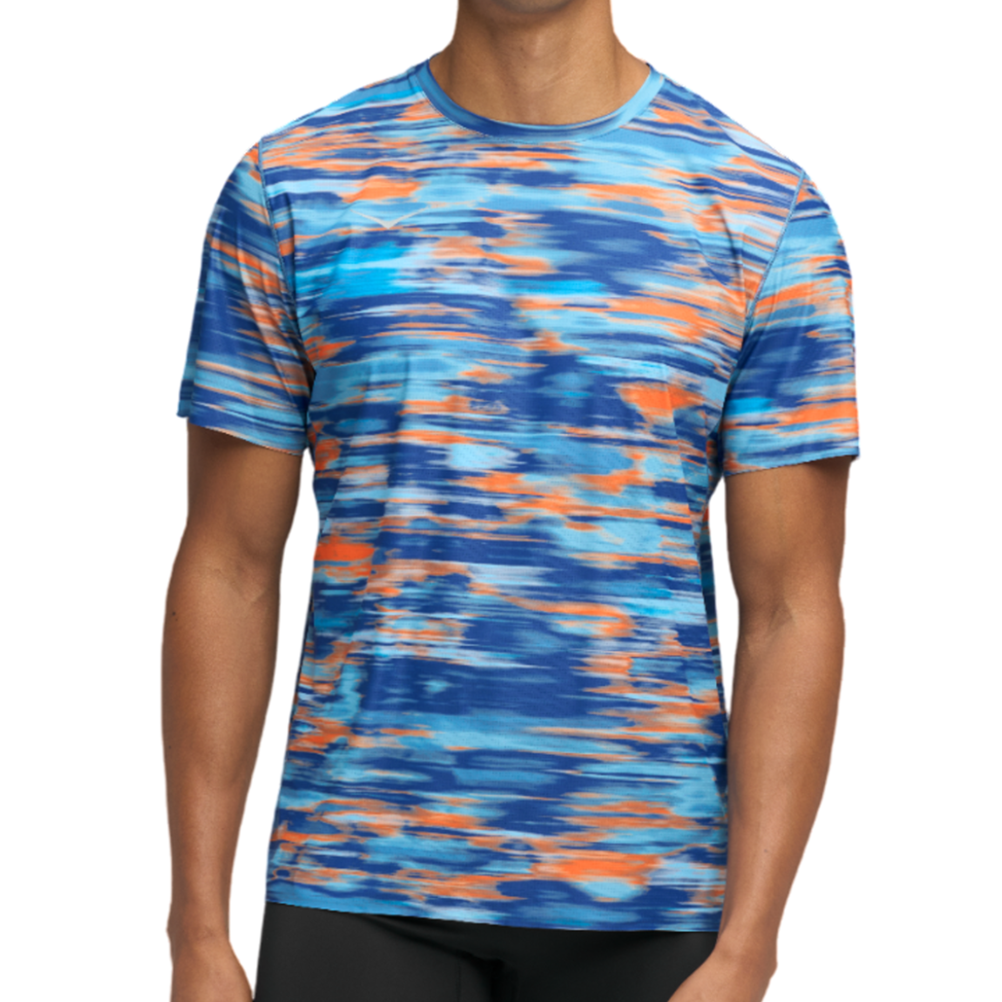 Hoka Mens Airolite Run Short Sleeve 2.0 - Blue Blurr