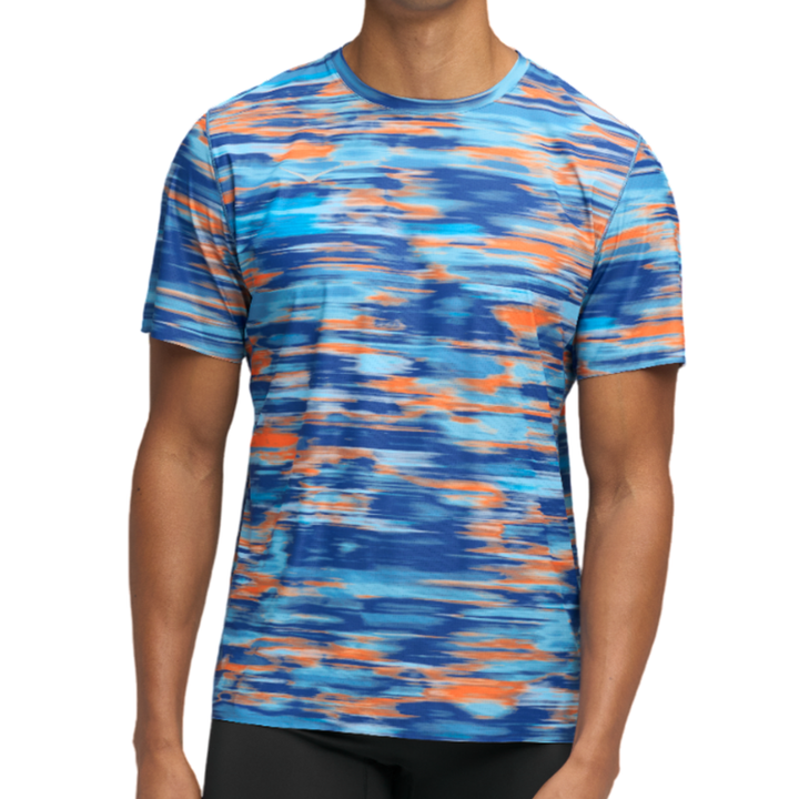 Hoka Mens Airolite Run Short Sleeve 2.0 - Blue Blurr