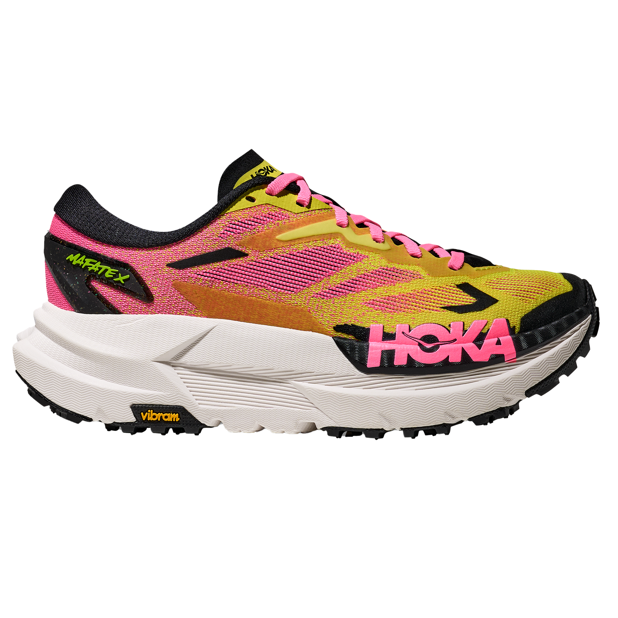 Hoka Womens Mafate X - Neon Hoka Citrus/Neon Rose - Trail - AW25