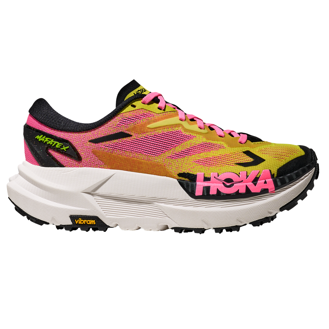 Hoka Womens Mafate X - Neon Hoka Citrus/Neon Rose - Trail - AW25