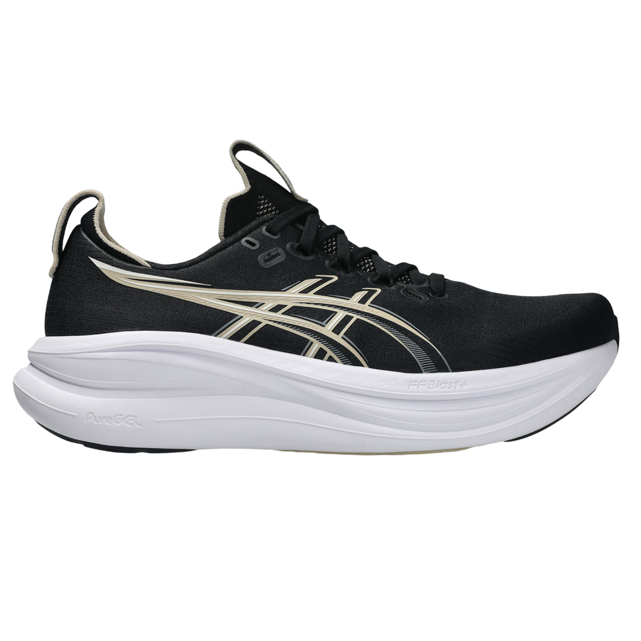 Asics Mens Gel Nimbus 28 - Black/Feather Grey - Neutral - SS26