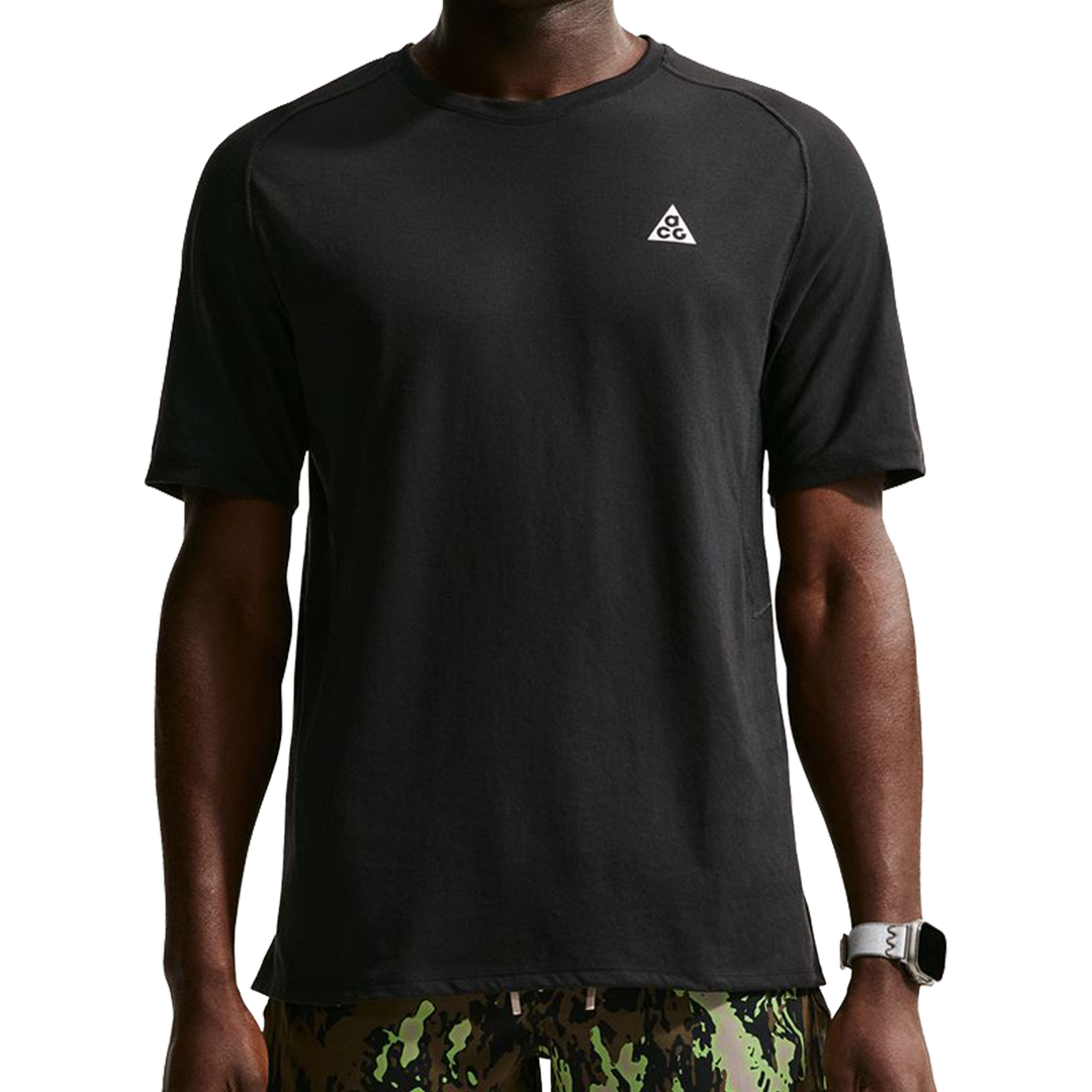 Nike Mens ACG "Solar Chase" ADV Trail Running Tee - Black/Black/Summit White - SU26