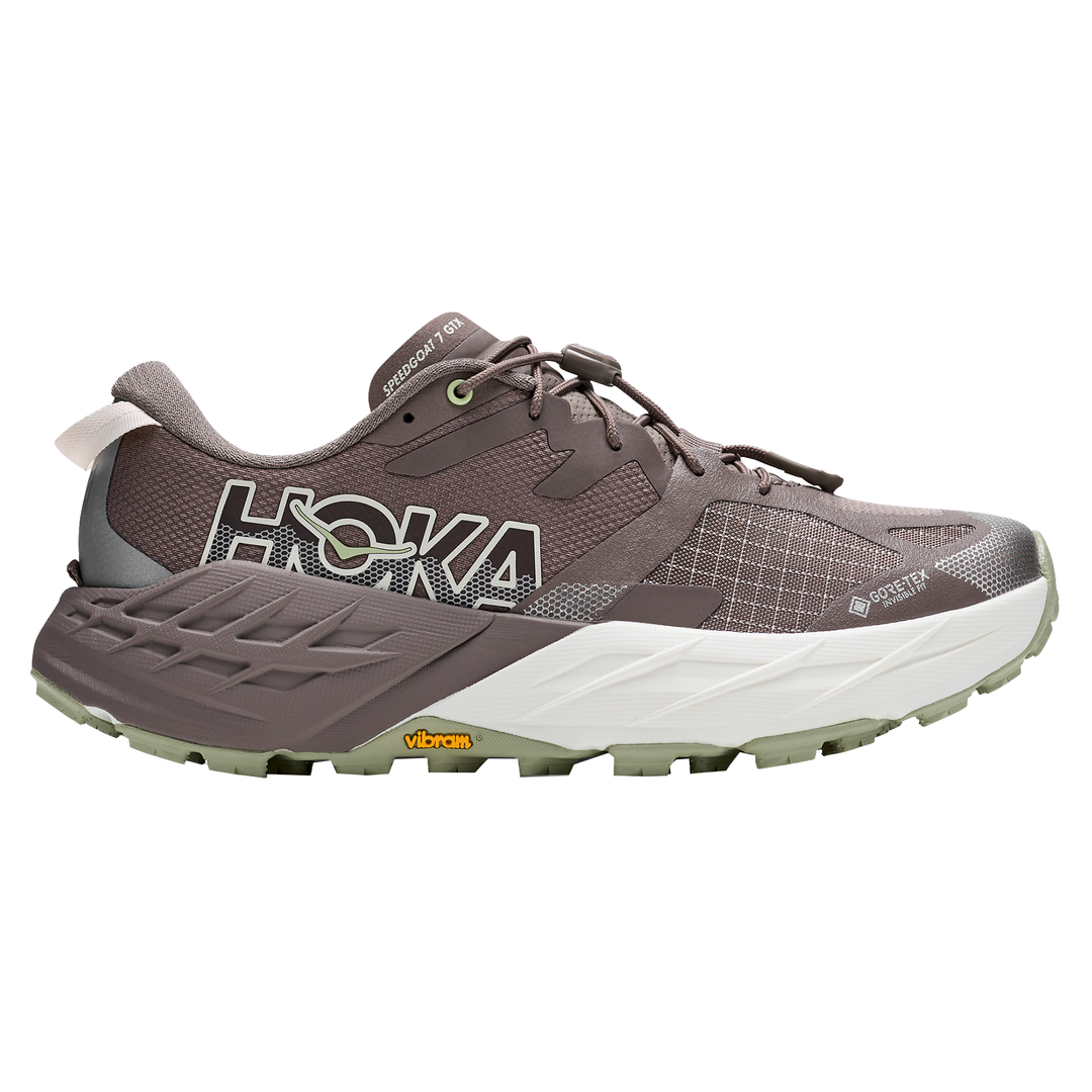 Hoka Womens Speedgoat 7 GTX - Pebble Grey/Alabaster - Trail - AW26