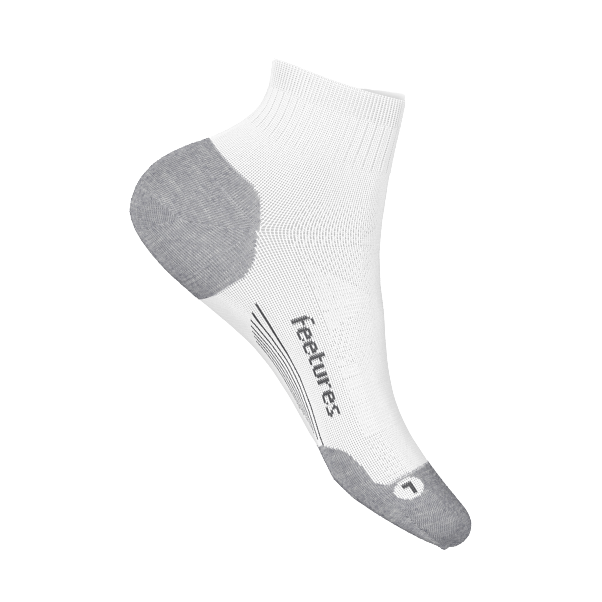 Feetures Elite Max Cushion Quarter - White