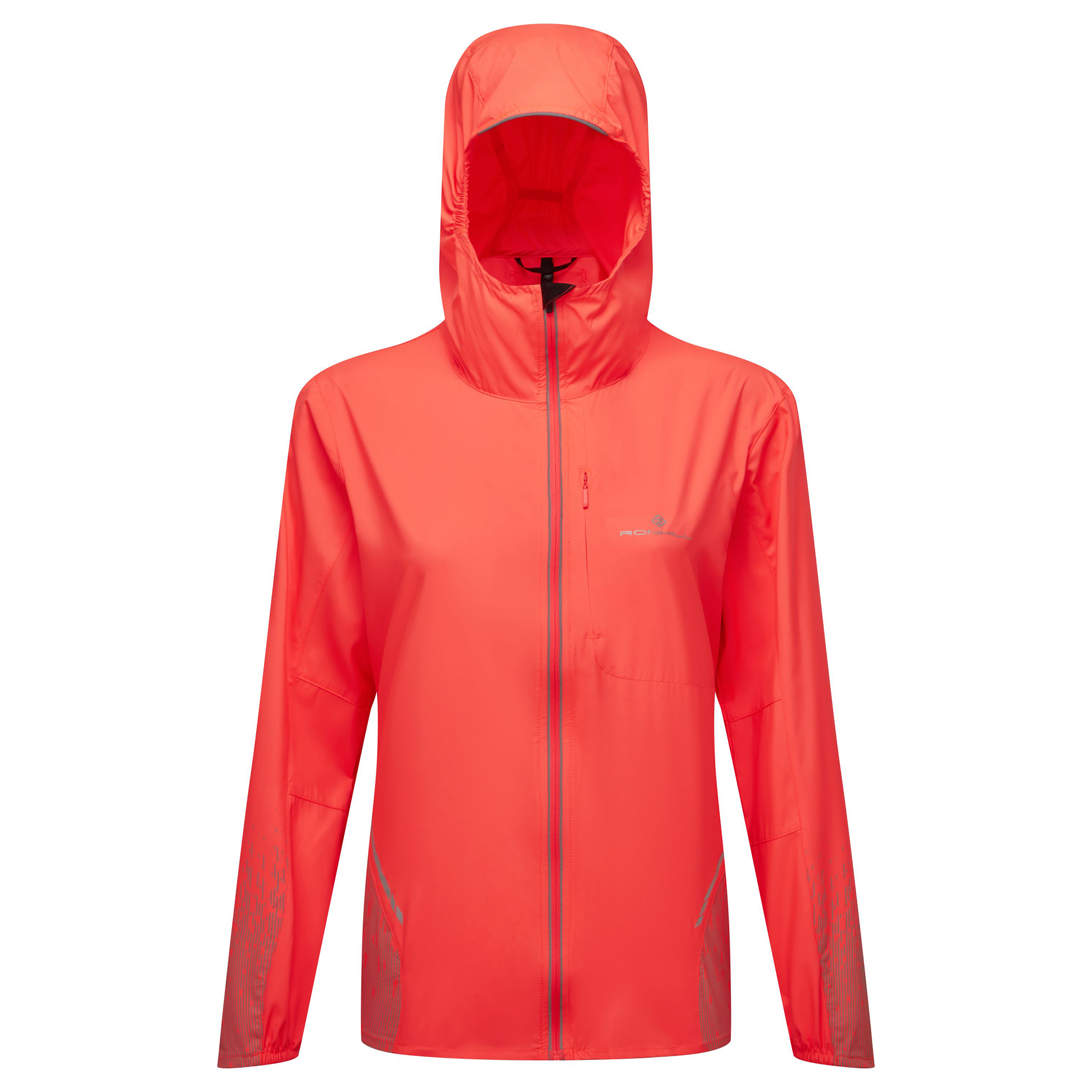 RonHill Damen Tech Reflect Jacke – Hot Coral/Reflect – AW25