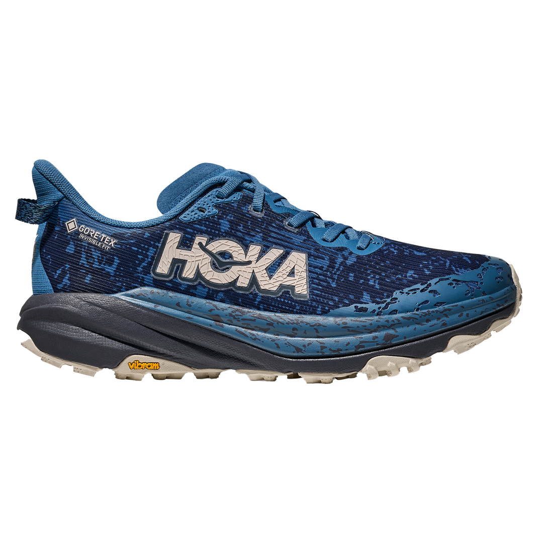 Hoka Mens Speedgoat 6 GTX - Foggy Night/Charcoal Grey - Trail - AW25