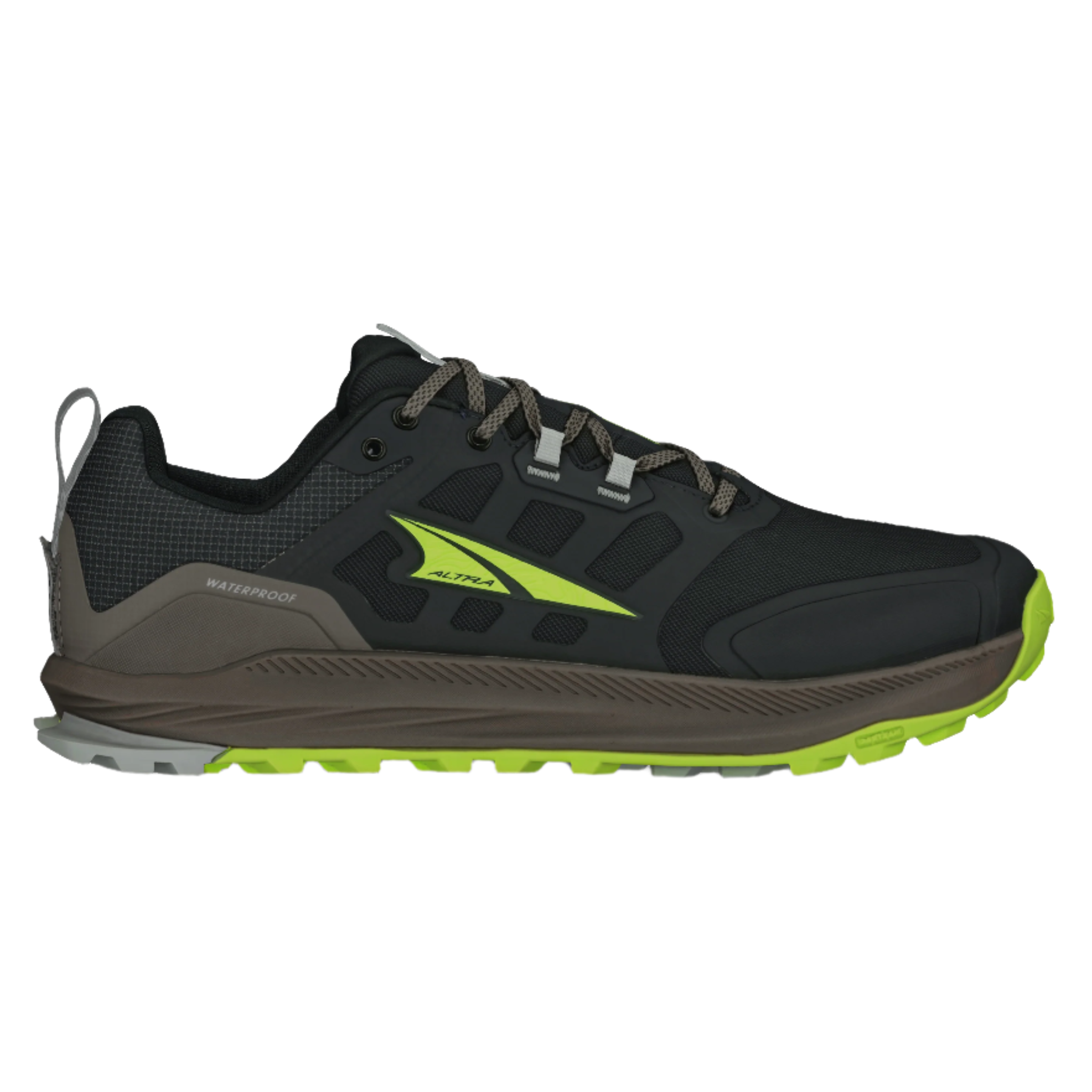Altra Mens Lone Peak 9+ Waterproof Low - Lime/Black - Trail - AW25