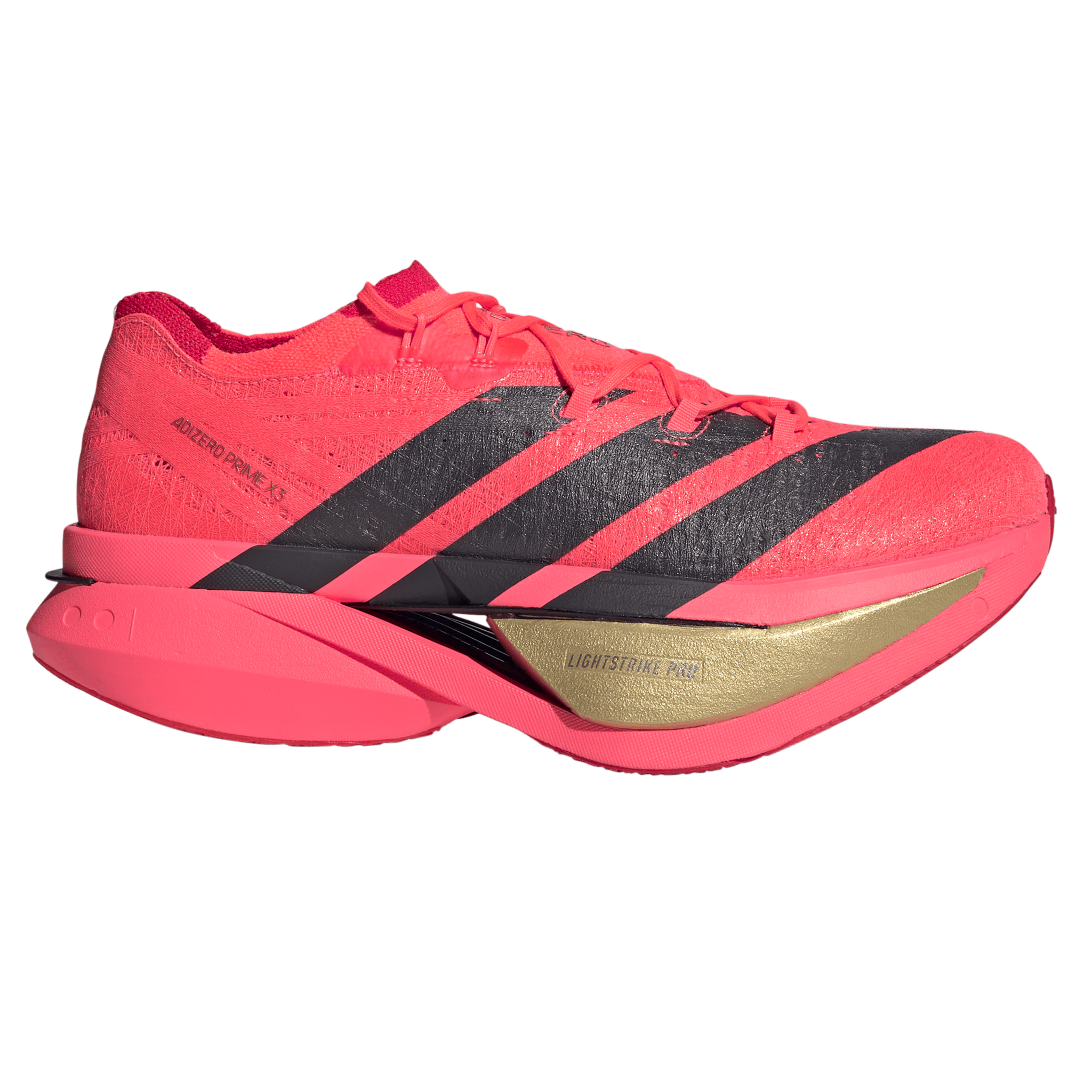 Adidas Mens Adizero Prime X3 Strung - Solar Turbo/Grey Six/Lucid Red - Neutral - AW26