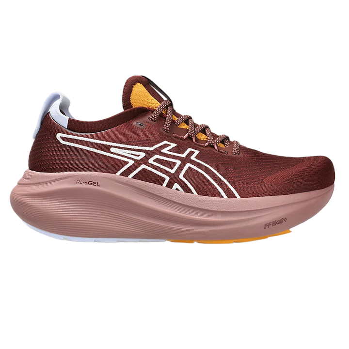 Asics Womens Gel Nimbus 27 TR - Nature Bathing/Dark Red Planet - Neutral - AW25