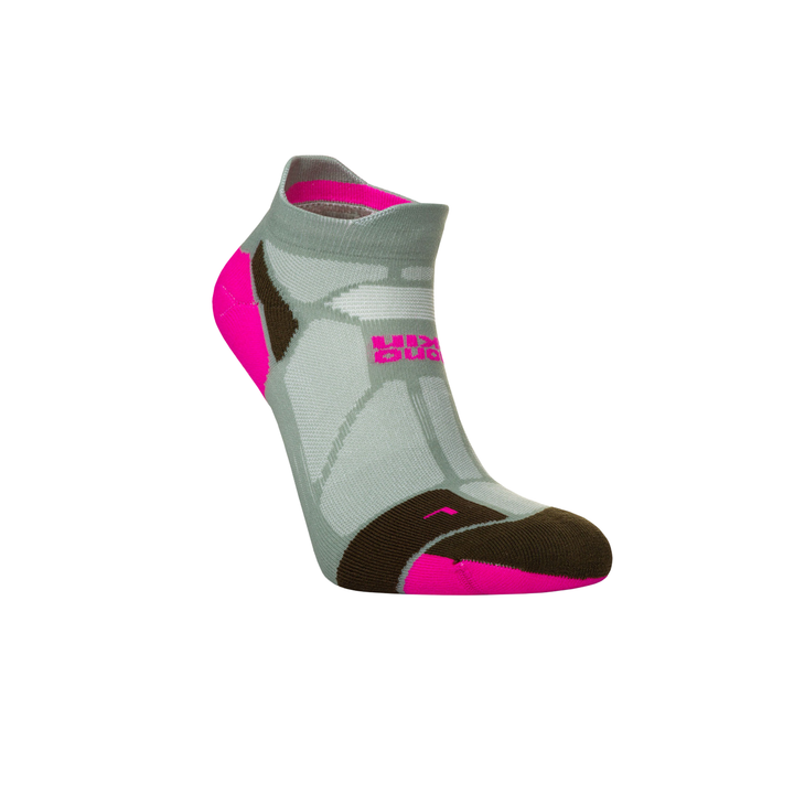 Hilly Damen Marathon Fresh Socken – Salbei/Fluo Pink