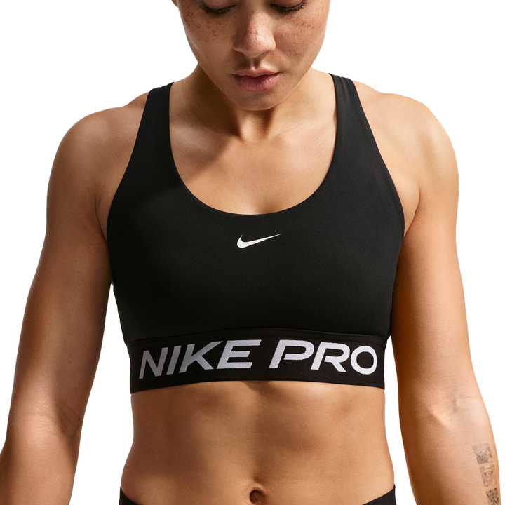 Nike Womens Pro 365 Light-Support Non-Padded Sports Bra - Black/White - SP26
