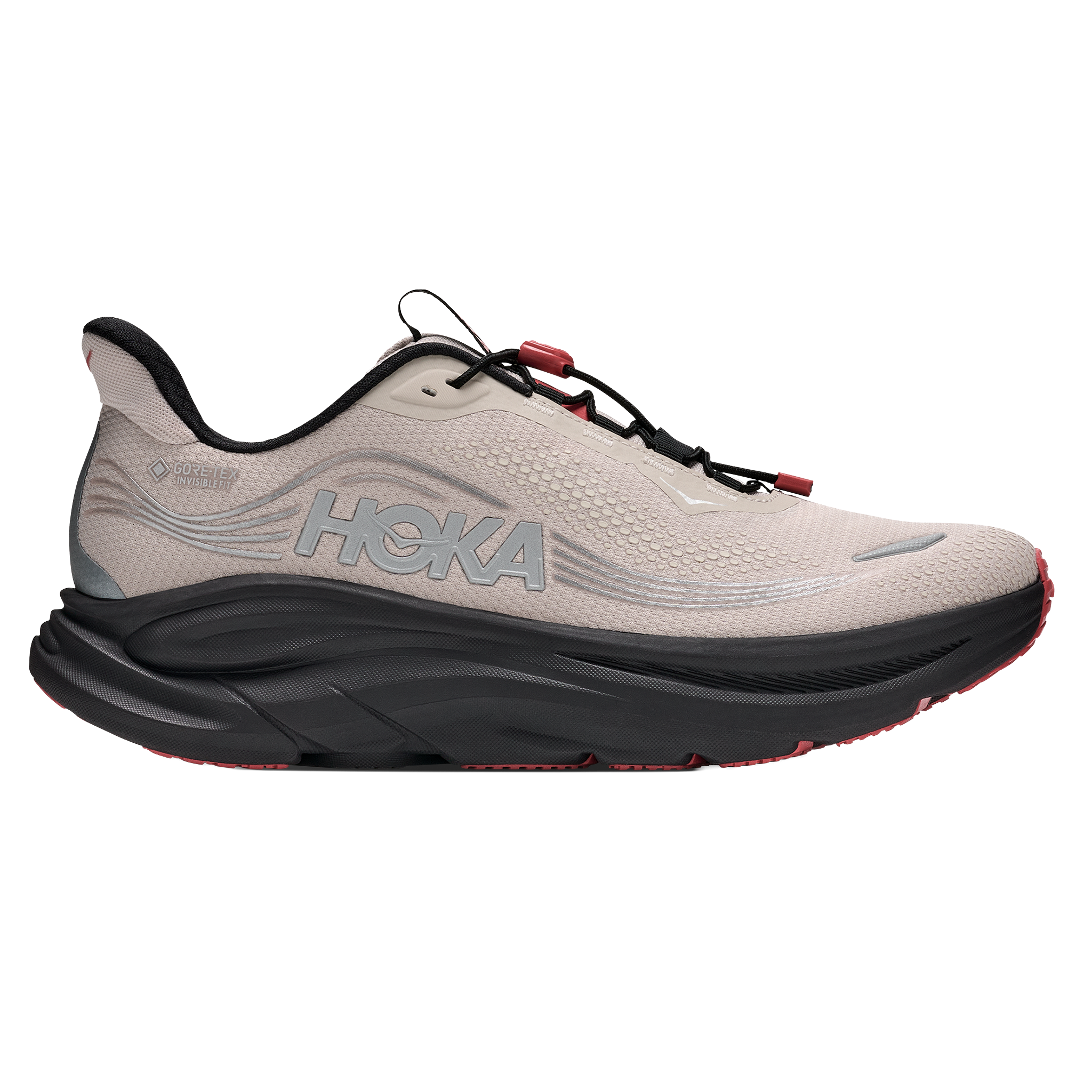 Hoka Mens Clifton 11 GTX - River Rock Grey/Carbon Black - Neutral - AW26