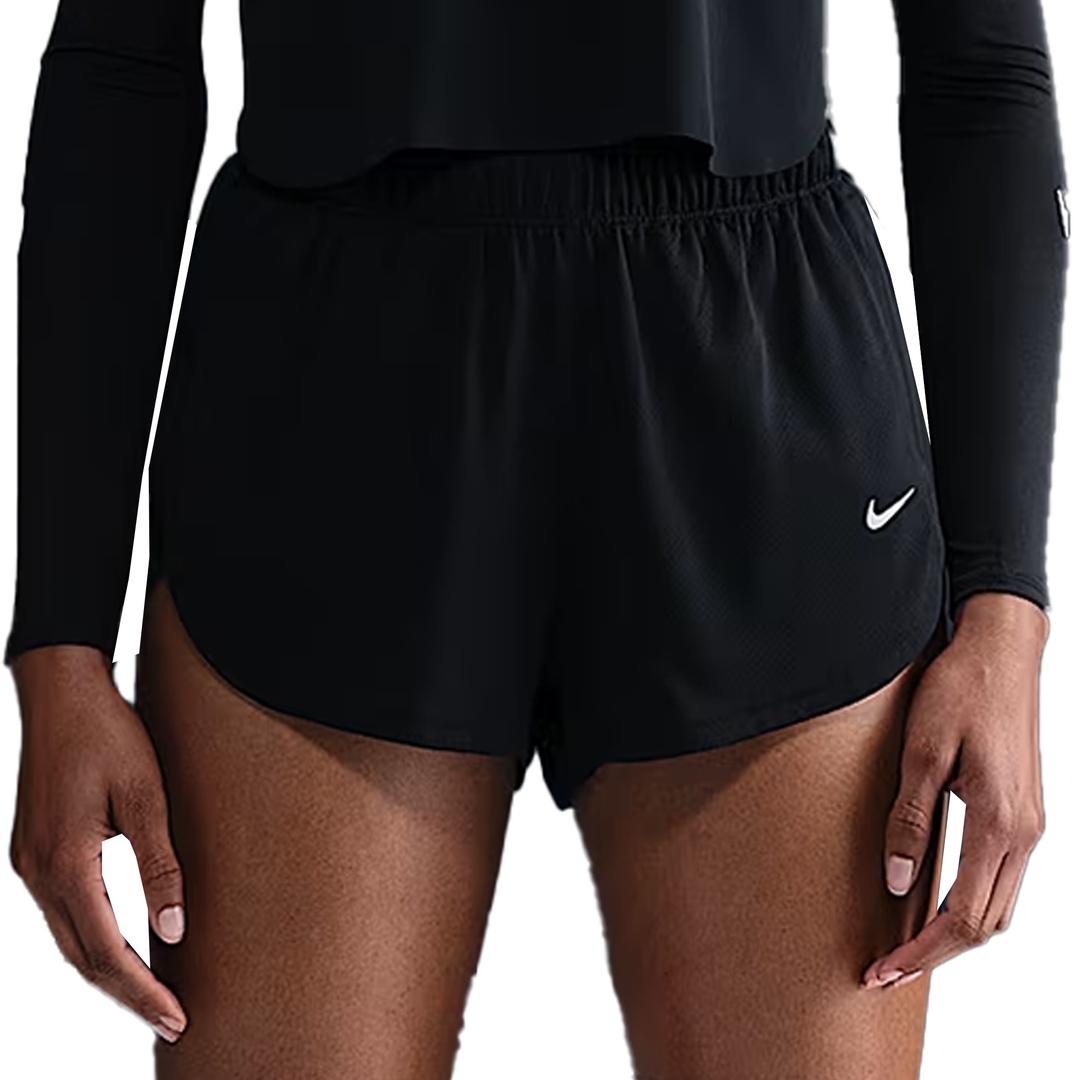 Nike Women's Dri-FIT Brief-Lined Running Shorts - Black/Black
