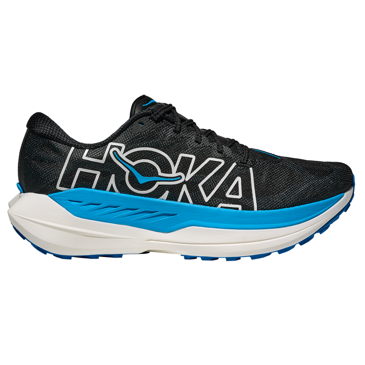 Hoka Mens Rocket X Trail - Black/Skyward Blue - Trail - AW25