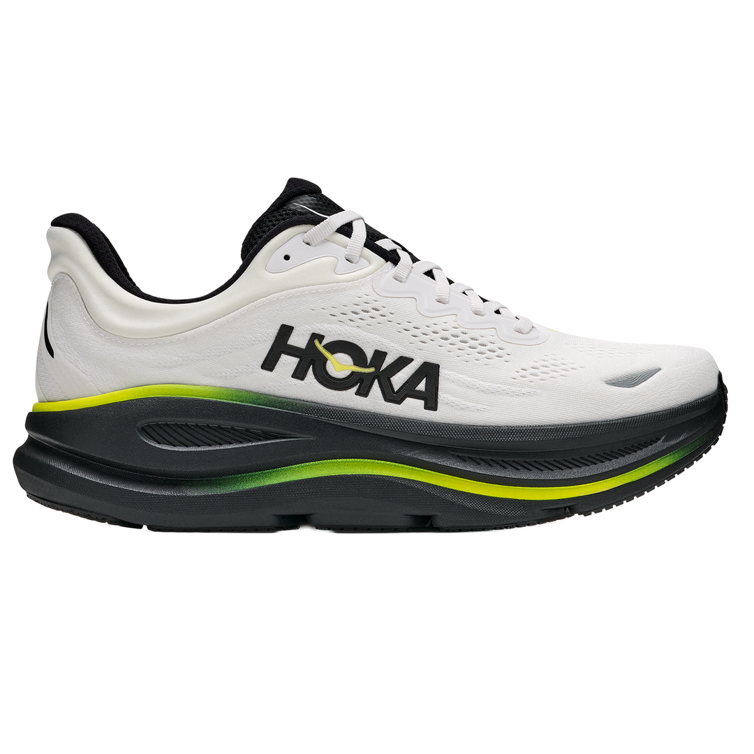 Hoka Mens Bondi 9 - White/Citrus - Neutral - AW26