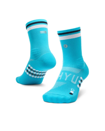 SHYU Racing Half Crew Socks - Lakeside/White/Night